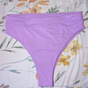 Billabong Lavender High-Waisted Bikini Bottom